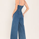 JUST A FEELING DENIM JUMPSUIT