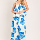 TROPIC BLUE WOVEN PANTS