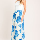TROPIC BLUE WOVEN PANTS