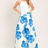 TROPIC BLUE WOVEN PANTS