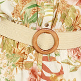 EARTHY PARADISE WOVEN ROMPER