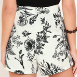 VINTAGE BOTANICAL WOVEN SHORTS