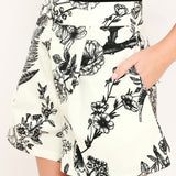 VINTAGE BOTANICAL WOVEN SHORTS