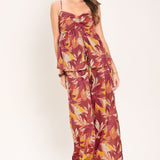 RESORT DREAM PALAZZO WOVEN WIDE LEG PANTS