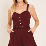 WINE COUNTRY WOVEN ROMPER