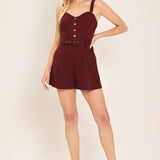 WINE COUNTRY WOVEN ROMPER