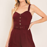 WINE COUNTRY WOVEN ROMPER