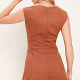 TERRACOTTA CHIC WOVEN ROMPER