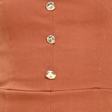 TERRACOTTA CHIC WOVEN ROMPER