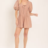 ENGLISH COUNTRYSIDE WOVEN ROMPER