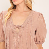ENGLISH COUNTRYSIDE WOVEN ROMPER