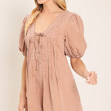 ENGLISH COUNTRYSIDE WOVEN ROMPER