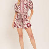 PROVENCE WEEKEN WOVEN ROMPER