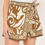 AMALFI COAST WOVEN SKORT