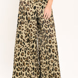 JUNGLE GLAM WOVEN WIDE LEG PANTS