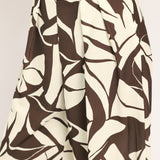 VANILLA VINE MOSAIC WOVEN WIDE LEG PANTS