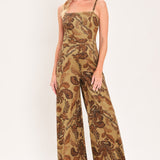 ACORN ARABESQUE ESCAPE FAUX SUEDE JUMPSUIT