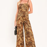 ACORN ARABESQUE ESCAPE FAUX SUEDE JUMPSUIT