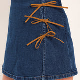 RETRO CAFÉ DENIM SKORT
