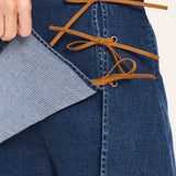 RETRO CAFÉ DENIM SKORT