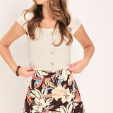 VACATION MUSE WOVEN SKORT