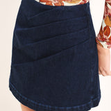 AUTUMN LEAF DENIM SKORT