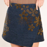 COPPER BLOSSOM WOVEN SKORT
