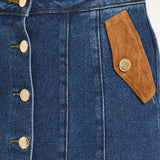 WESTERN POCKET DENIM SKORT