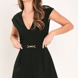 CLASSIC ALLURE WOVEN ROMPER
