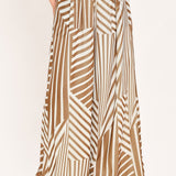 LATTE RIBBON RHAPSODY WOVEN WIDE LEG PANTS