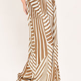 LATTE RIBBON RHAPSODY WOVEN WIDE LEG PANTS