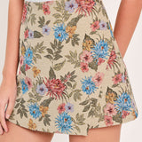 WILDFLOWER MORNING NOTE WOVEN JACQUARD SKORT