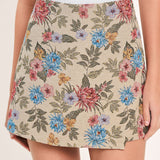 WILDFLOWER MORNING NOTE WOVEN JACQUARD SKORT