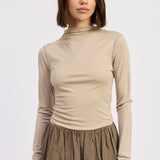 Eliza Mock Neck Top