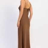 Amara Satin Maxi Dress