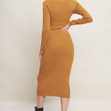 BE WITH YOU SWEATER MIDI DRESS