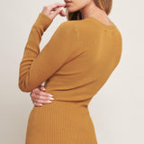 BE WITH YOU SWEATER MIDI DRESS