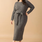 BE GOOD TO ME SWEATER MIDI DRESS