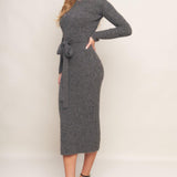 BE GOOD TO ME SWEATER MIDI DRESS