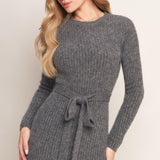 BE GOOD TO ME SWEATER MIDI DRESS