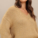 EARTHY TOUCH SWEATER KNIT TOP