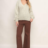 EARTHY TOUCH SWEATER KNIT TOP