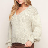 EARTHY TOUCH SWEATER KNIT TOP