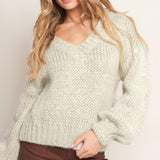EARTHY TOUCH SWEATER KNIT TOP