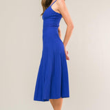 BREEZY WALKS KNIT MIDI DRESS