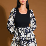 ALL MY LIFE SWEATER WOVEN MINI DRESS