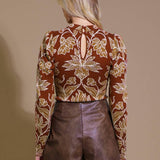 WARM AFTERNOONS JACQUARD SWEATER TOP