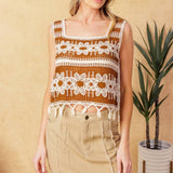 WISHFUL THINKING CROCHET TOP
