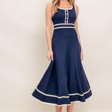 DREAMY DAISY KNIT MIDI DRESS