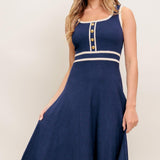 DREAMY DAISY KNIT MIDI DRESS